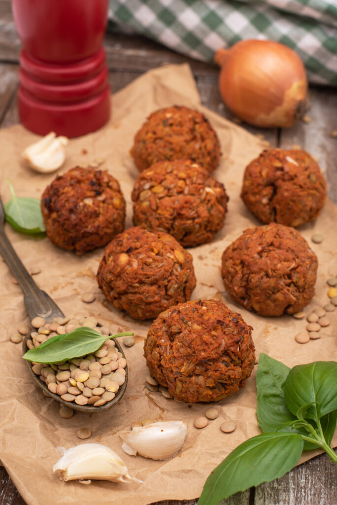 Polpette di lenticchie   - Lencsegolyók - vegán és gluténmentes