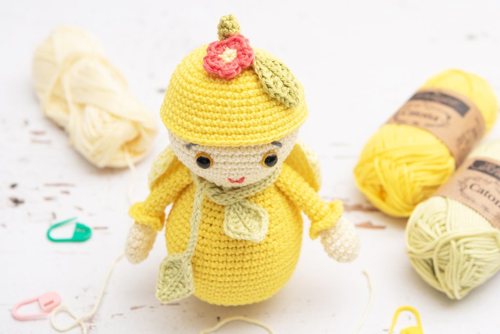 Horgolt citromtündér - minta leírás