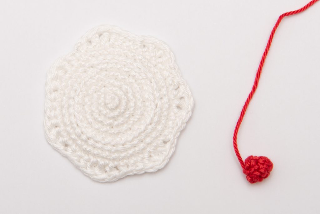 Minni di San't Agata sütemény kulcstartó horgolás