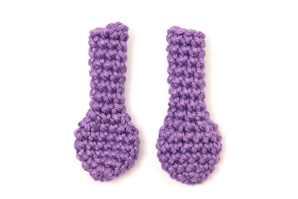 Padlizsán amigurumi - ingyenes horgolás minta