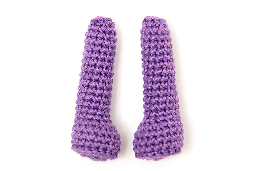 Padlizsán amigurumi - ingyenes horgolás minta