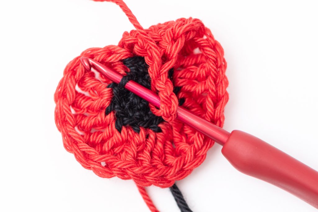 Pipacs könyvjelző - ingyenes horgolásminta