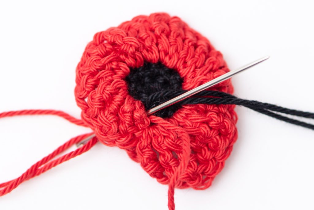 Pipacs könyvjelző - ingyenes horgolásminta