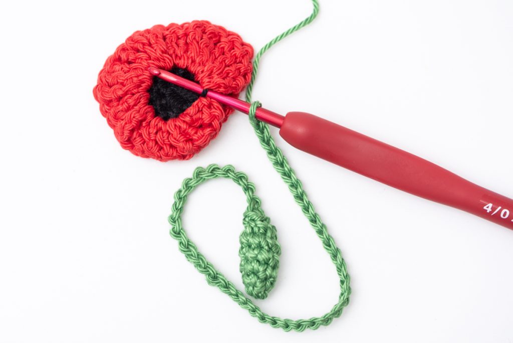 Pipacs könyvjelző - ingyenes horgolásminta