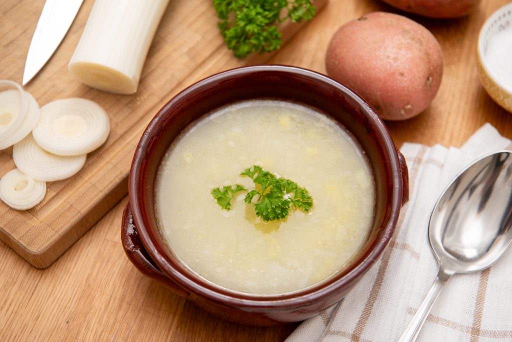 Póréhagymaleves recept