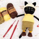 Fekete macsak amigurumi - ingyenes horgolásminta
