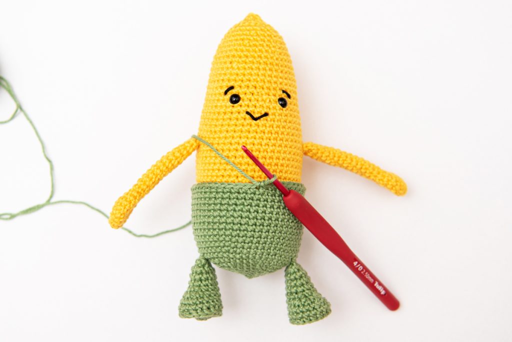 Amigurumi kukorica - ingyenes horgolásminta