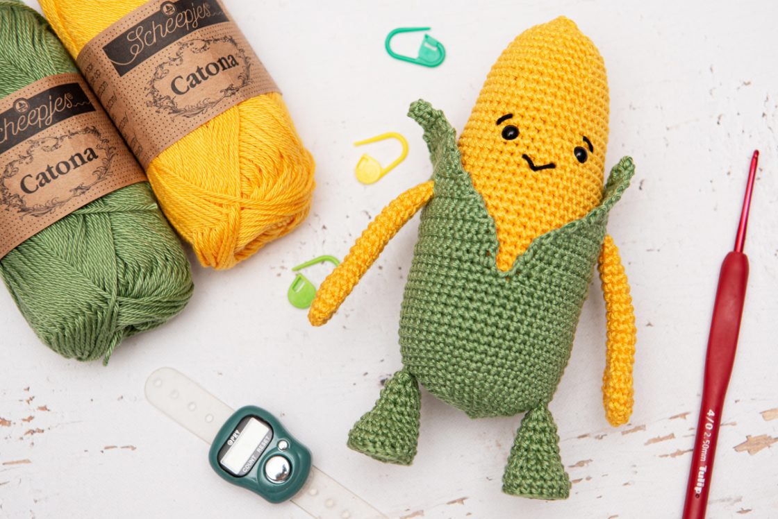 Amigurumi kukorica - ingyenes horgolásminta
