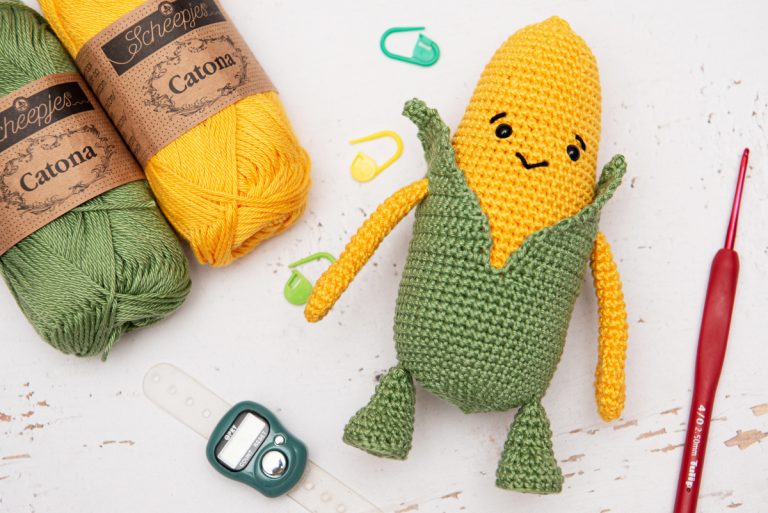 Amigurumi kukorica - ingyenes horgolásminta